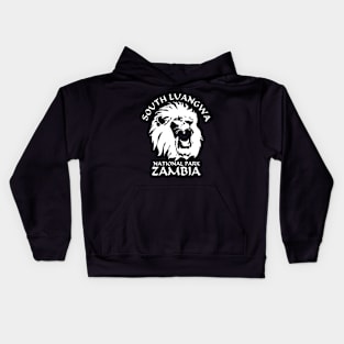 Roaring Lion Face - South Luangwa Kids Hoodie